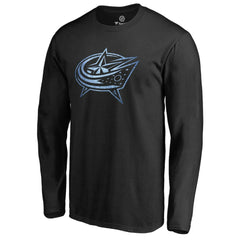 NHL Columbus Blue Jackets Pond Hockey Long Sleeve T-Shirt - Black