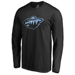 NHL Minnesota Wild Pond Hockey Long Sleeve T-Shirt - Black