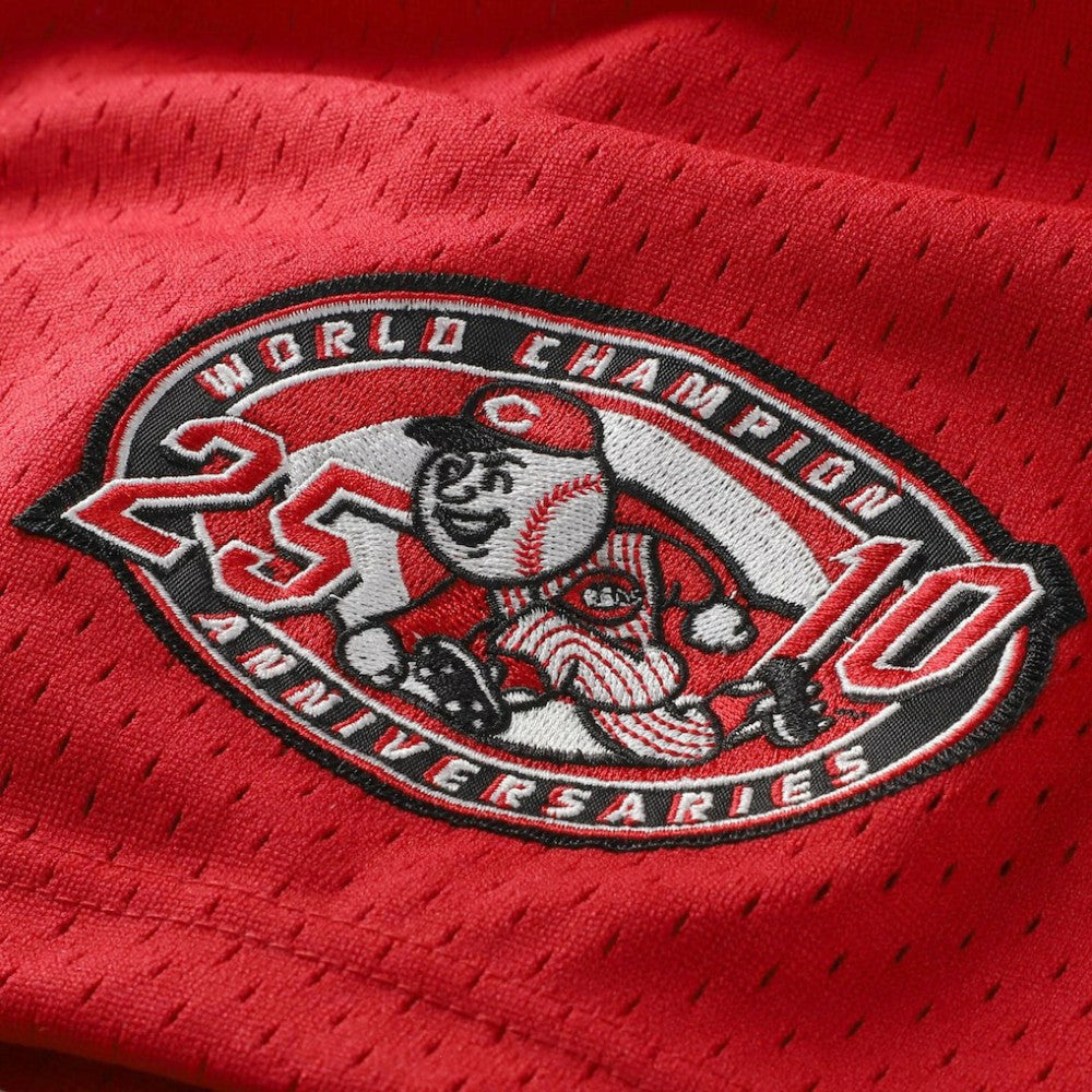 Barry Larkin Cincinnati Reds Mitchell & Ness Throwback Cooperstown Mesh Batting Practice Jersey - Red Jerseys
