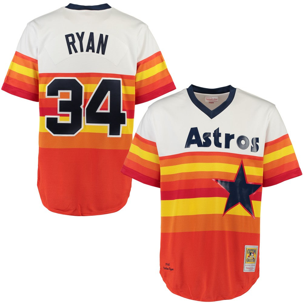 Nolan Ryan Houston Astros Mitchell & Ness Throwback Authentic Jersey - White Jerseys
