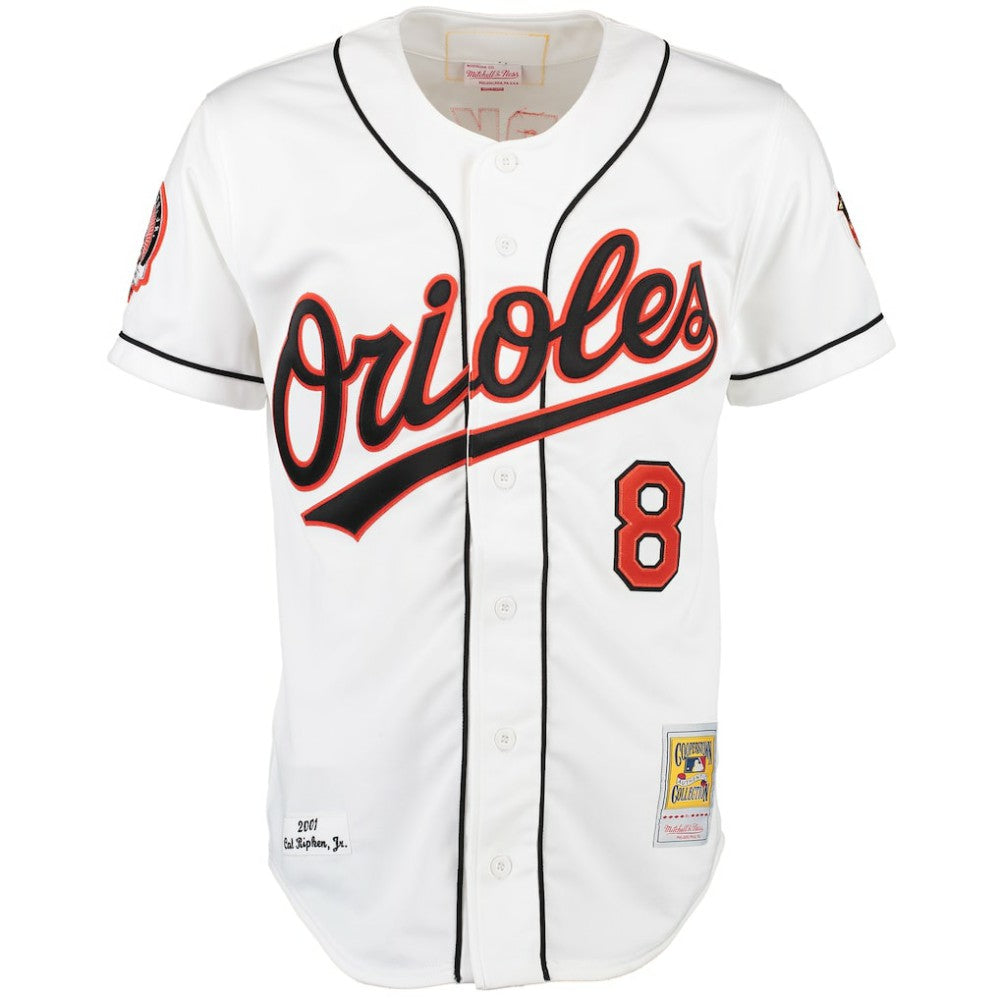 Cal Ripken Baltimore Orioles Mitchell & Ness Home Authentic Jersey - White Jerseys