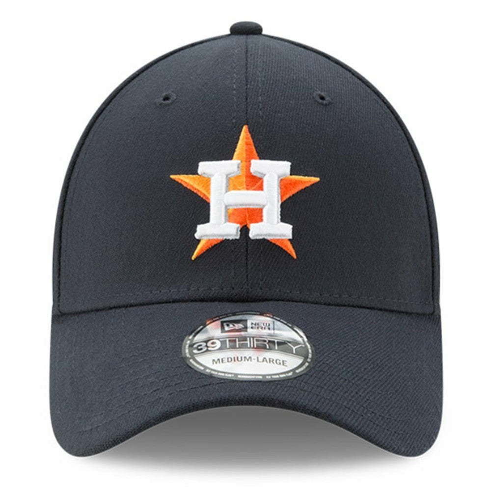 Houston Astros New Era Button Team Classic 39THIRTY Flex Hat - Navy Hats