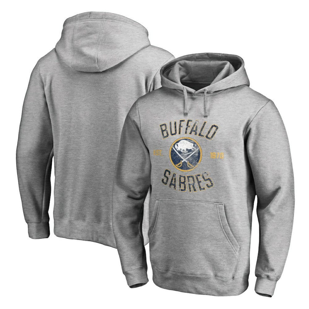 NHL Buffalo Sabres Heritage Pullover Hoodie - Ash