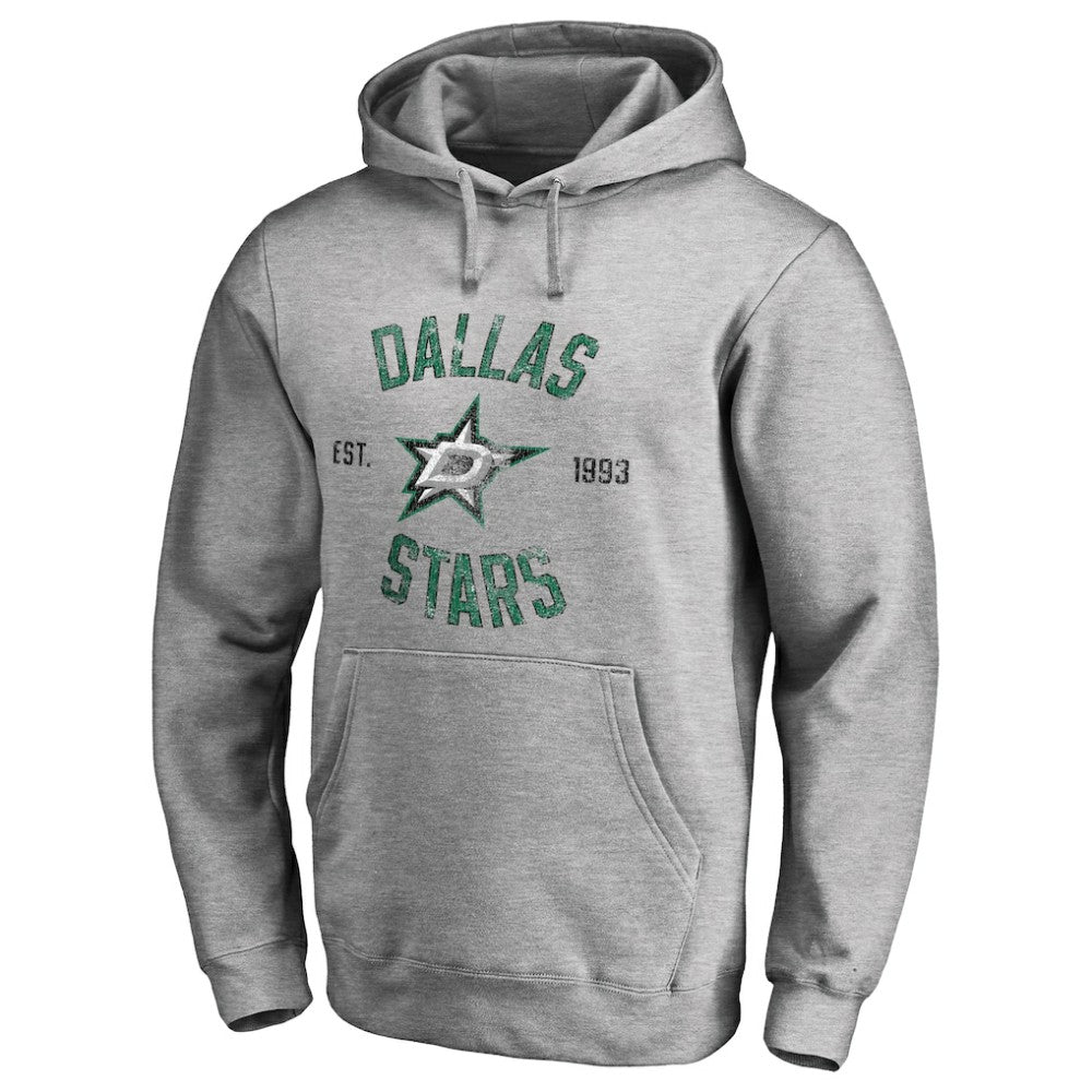 NHL Dallas Stars Heritage Pullover Hoodie - Ash