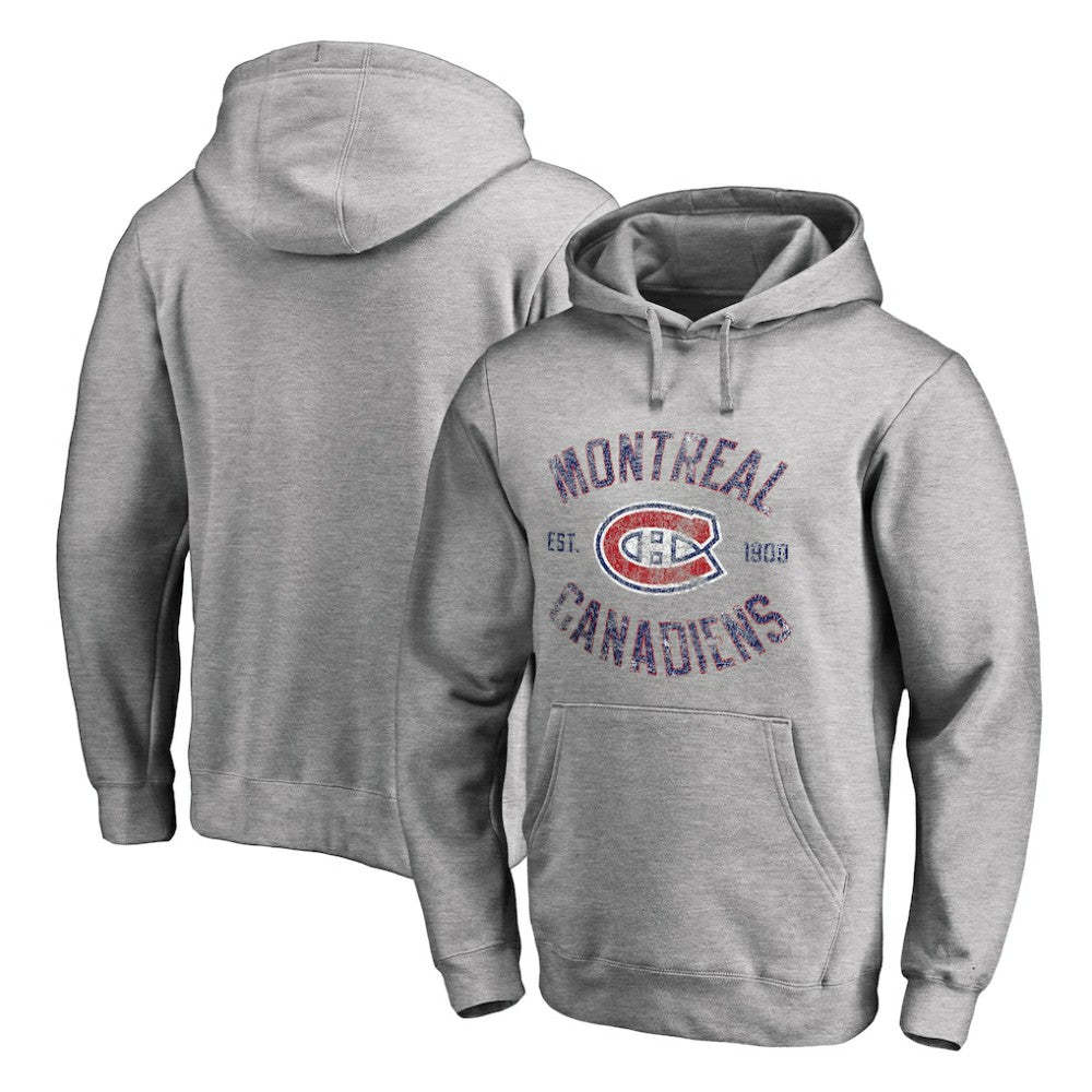 NHL Montreal Canadiens Heritage Pullover Hoodie - Ash
