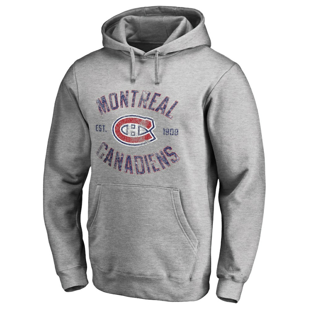 NHL Montreal Canadiens Heritage Pullover Hoodie - Ash