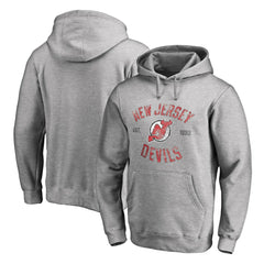 NHL New Jersey Devils Heritage Pullover Hoodie - Ash
