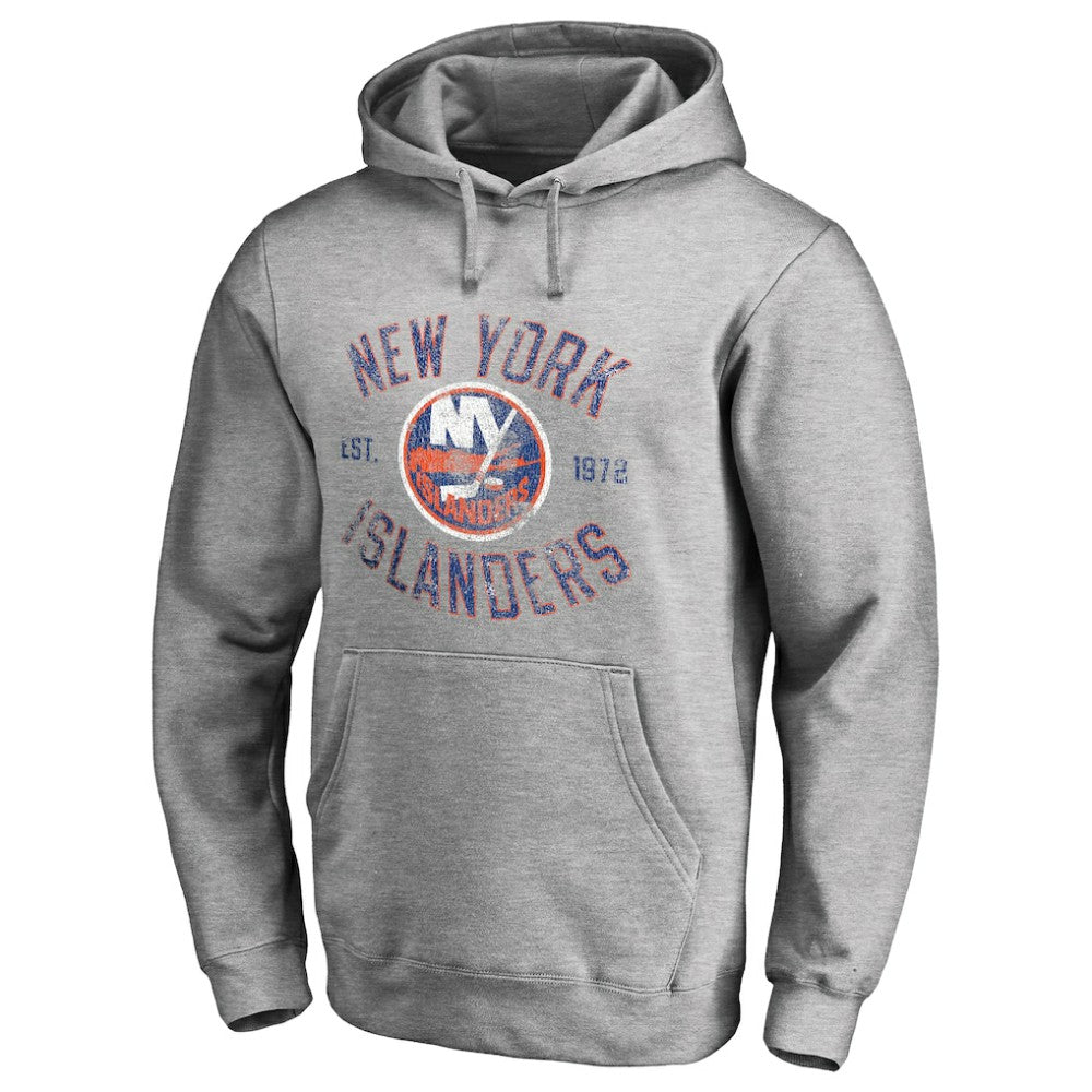 NHL New York Islanders Heritage Pullover Hoodie - Ash