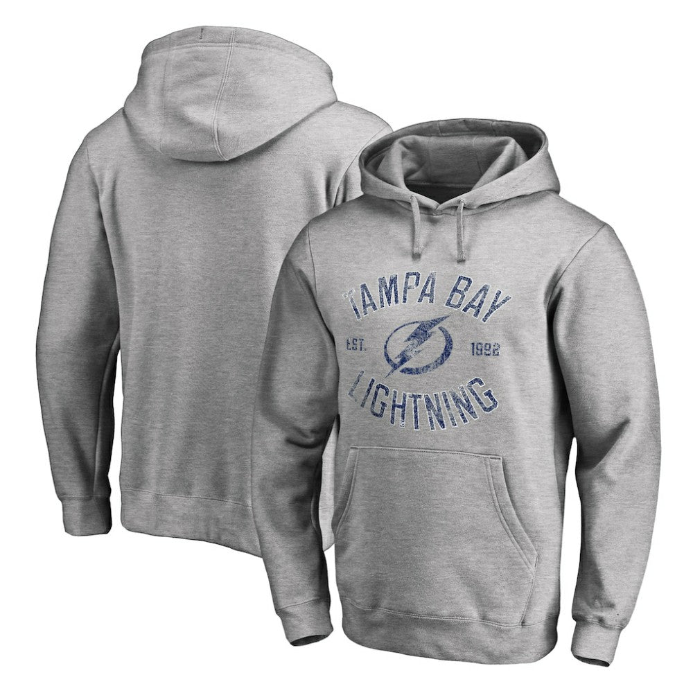 NHL Tampa Bay Lightning Heritage Pullover Hoodie - Ash