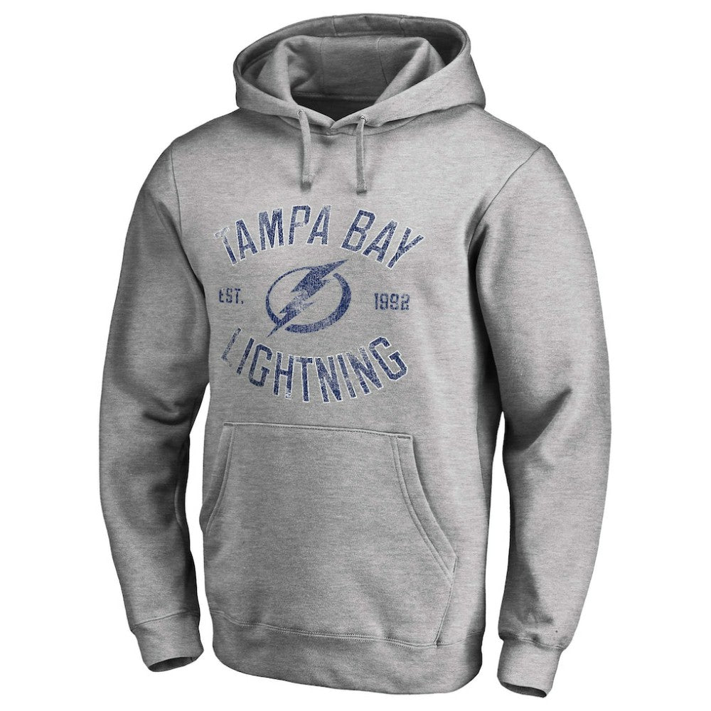 NHL Tampa Bay Lightning Heritage Pullover Hoodie - Ash