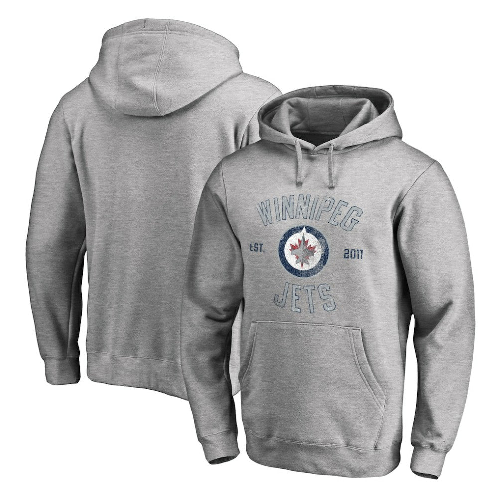 NHL Winnipeg Jets Heritage Pullover Hoodie - Ash