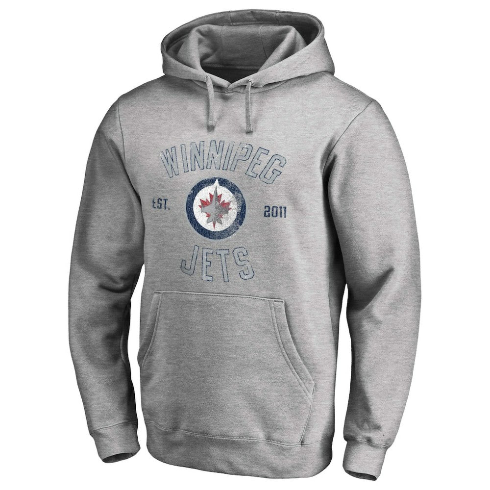 NHL Winnipeg Jets Heritage Pullover Hoodie - Ash