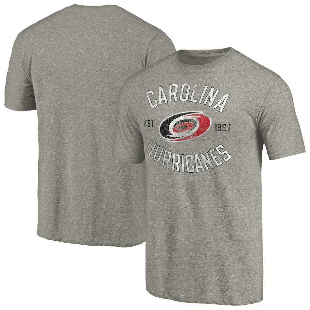 NHL Carolina Hurricanes Heritage Tri-Blend T-Shirt - Ash