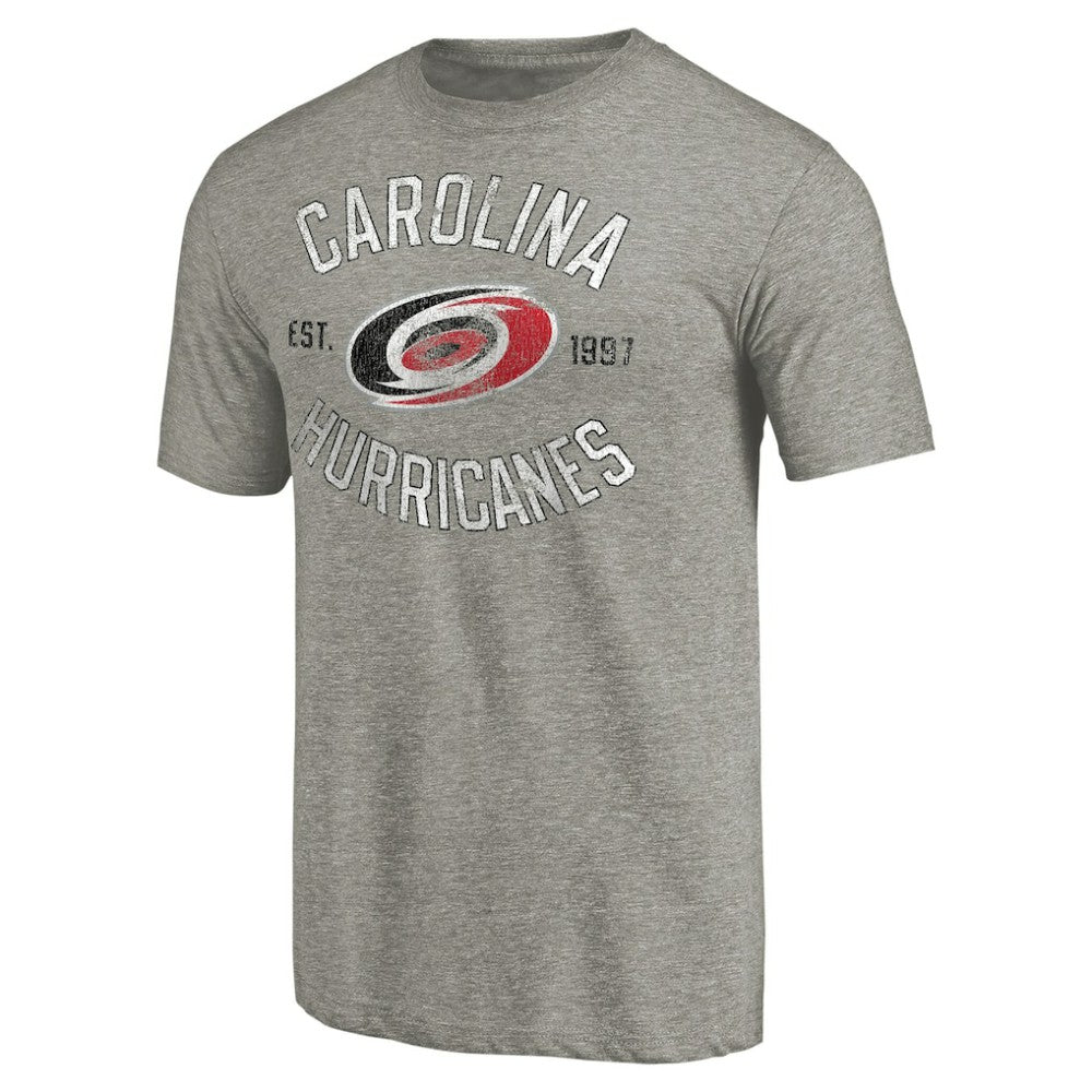 NHL Carolina Hurricanes Heritage Tri-Blend T-Shirt - Ash