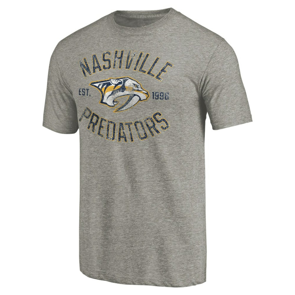 NHL Nashville Predators Heritage Tri-Blend T-Shirt - Ash