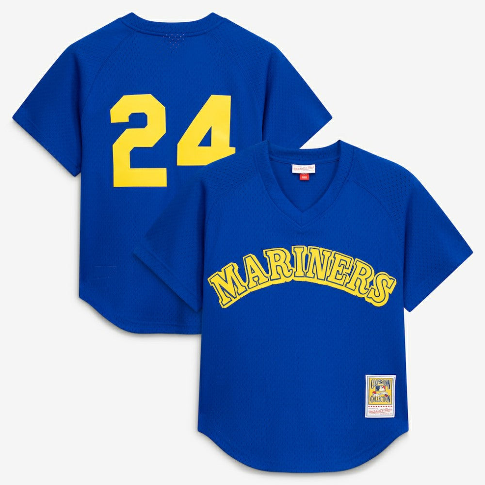 Ken Griffey Jr. Seattle Mariners Mitchell & Ness Authentic Batting Practice Jersey - Royal Jerseys