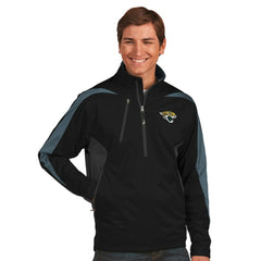 Jacksonville Jaguars Antigua Discover Desert Dry Xtra-Lite Half-Zip Jacket Black