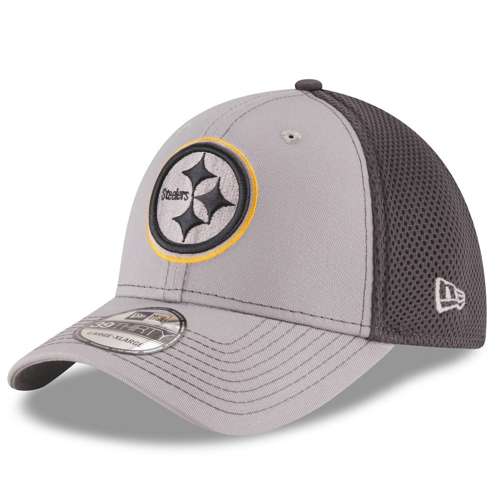 Pittsburgh Steelers New Era Grayed Out Neo 2 39THIRTY Flex Hat Gray/Graphite