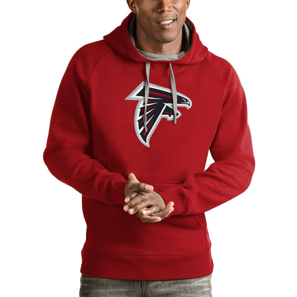 Atlanta Falcons Antigua Victory Pullover Hoodie Red