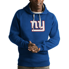 New York Giants Antigua Victory Pullover Hoodie Royal