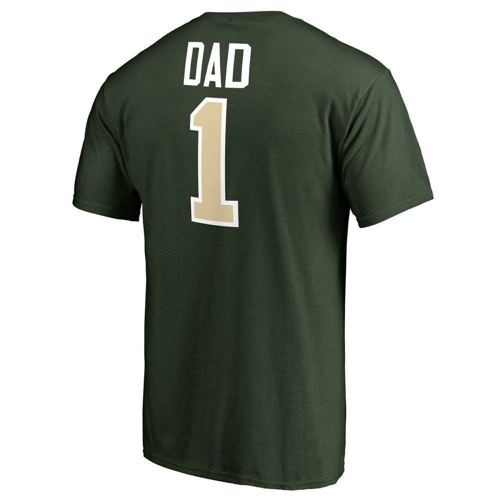 Milwaukee Bucks #1 Dad T-Shirt Green