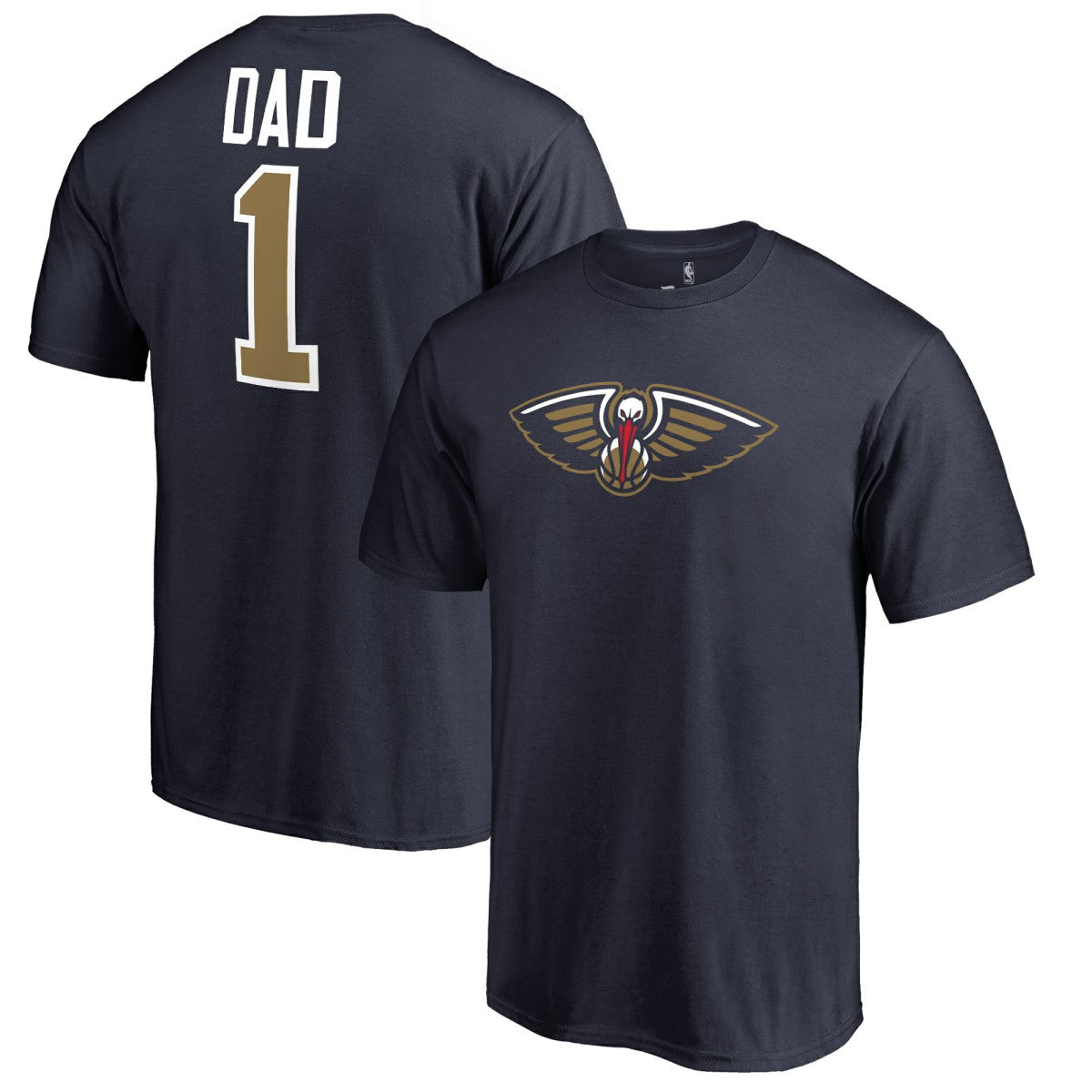 New Orleans Pelicans #1 Dad T-Shirt Navy