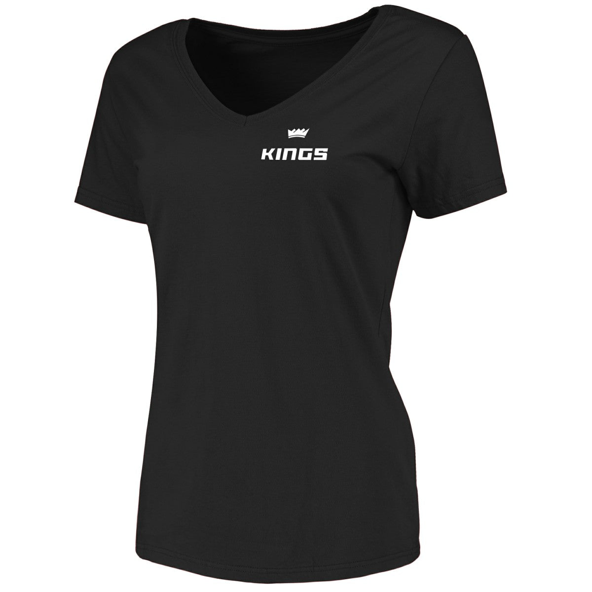 Sacramento Kings Women's Logo V-Neck T-Shirt Black