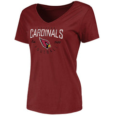 Arizona Cardinals Women's Live For It V-Neck T-Shirt Cardinal
