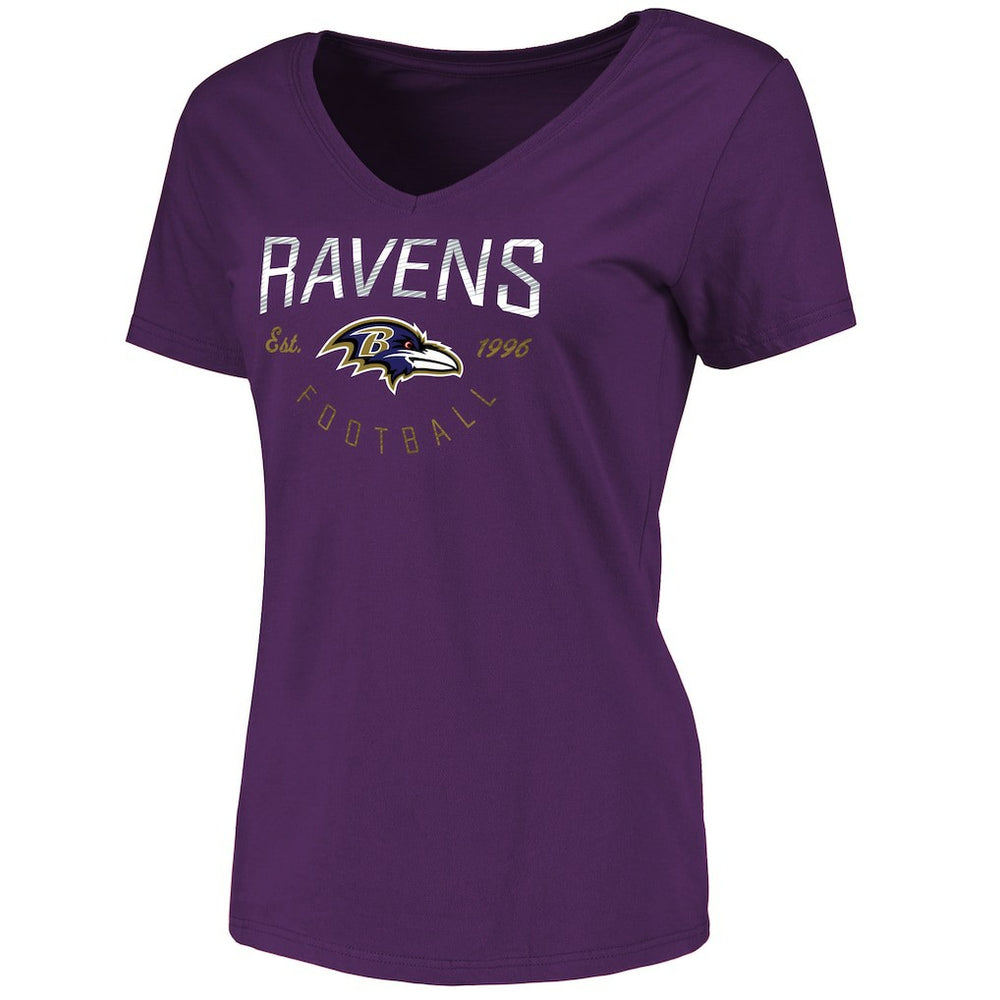 Baltimore Ravens Women's Live For It T-Shirt Purple