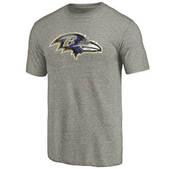 Baltimore Ravens Distressed Team T-Shirt Ash