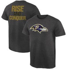 Baltimore Ravens Rally Logo T-Shirt Heathered Gray