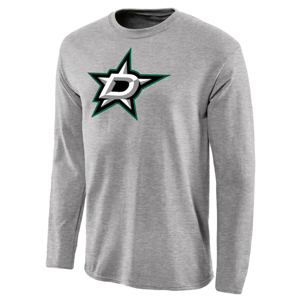 NHL Dallas Stars Team Primary Logo Long Sleeve T-Shirt - Ash