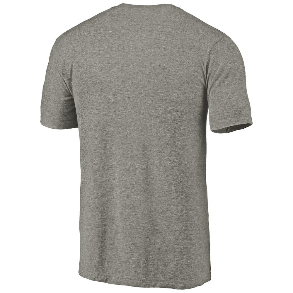 NHL Tampa Bay Lightning Distressed Team Logo Tri-Blend T-Shirt - Ash