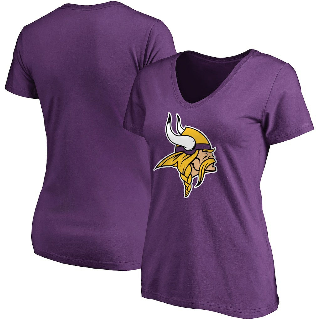 Minnesota Vikings Women's Primary Team Logo T-Shirt Purple