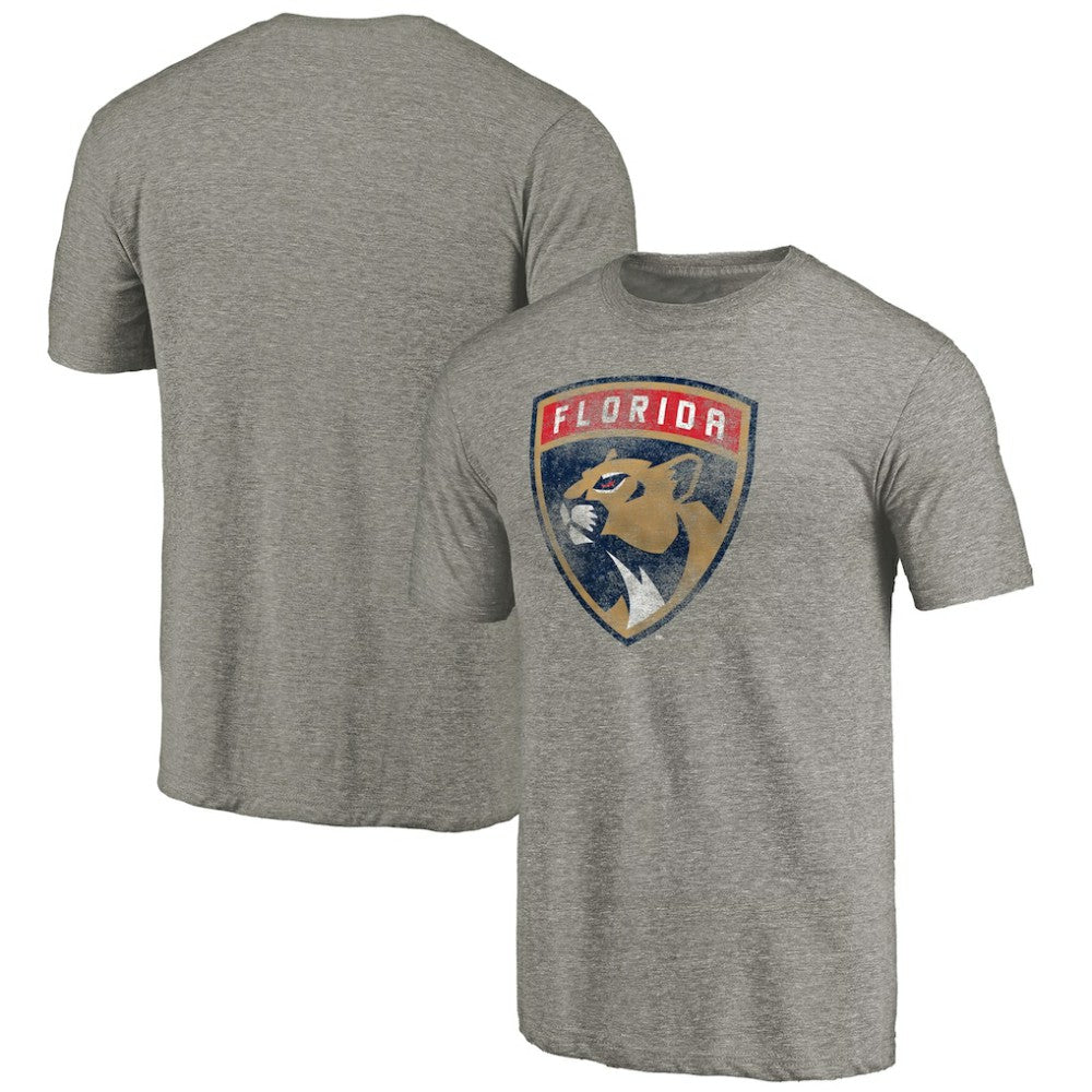 NHL Florida Panthers New Logo Tri-Blend T-Shirt - Gray