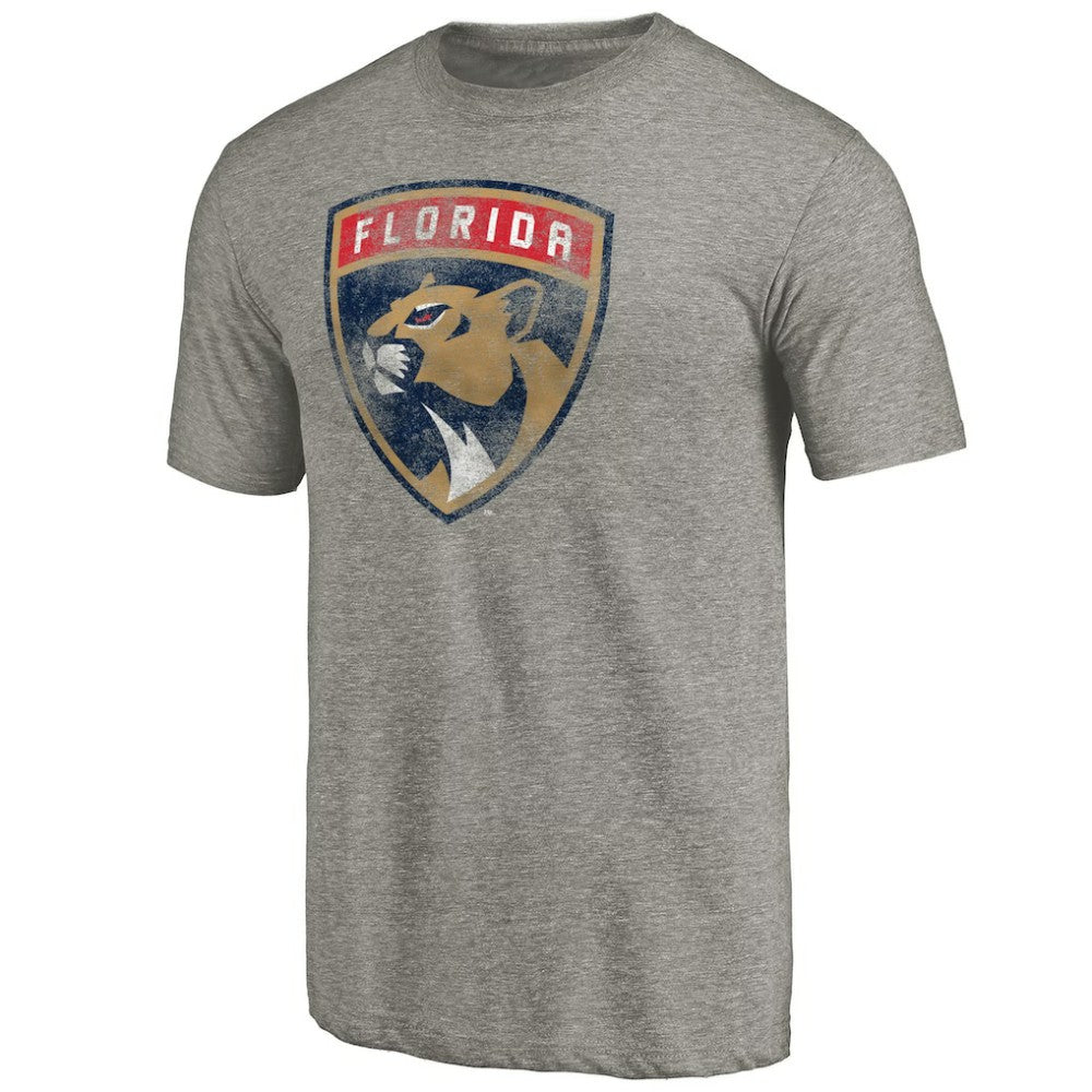 NHL Florida Panthers New Logo Tri-Blend T-Shirt - Gray