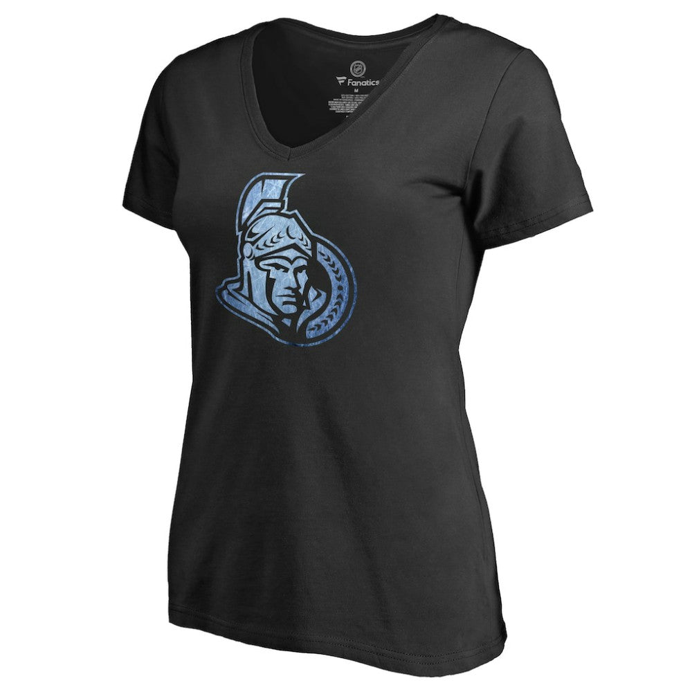 NHL Ottawa Senators Women's Pond Hockey T-Shirt - Black