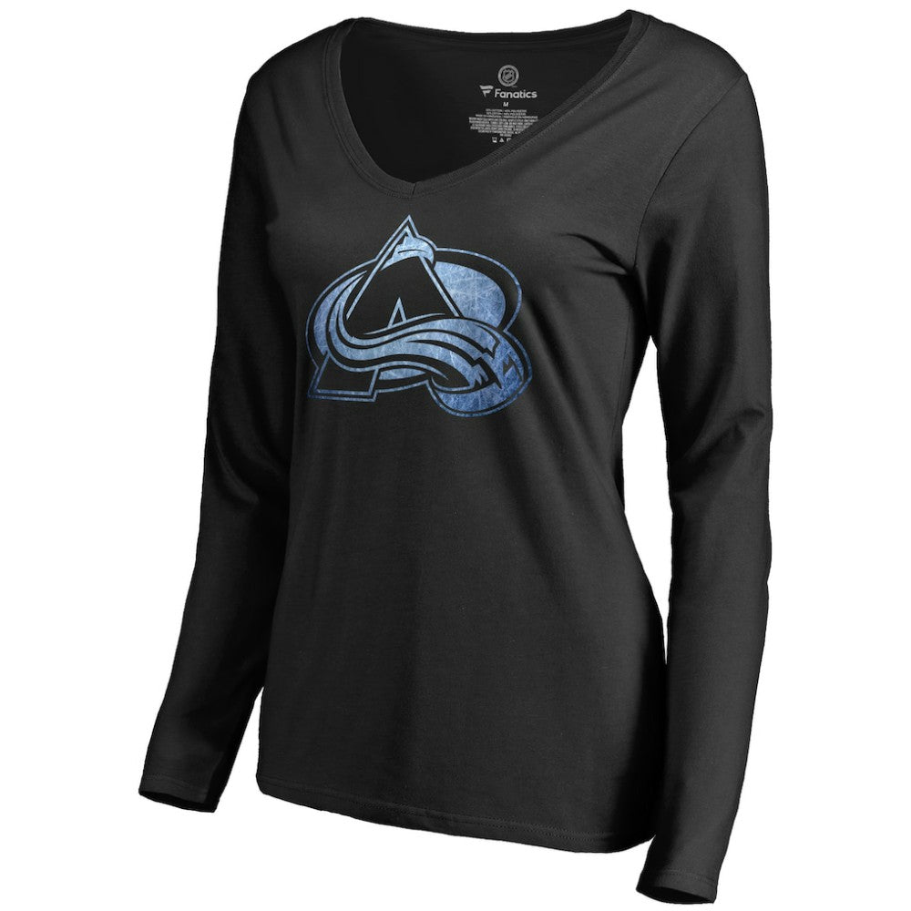 NHL Colorado Avalanche Women's Pond Hockey Long Sleeve T-Shirt - Black