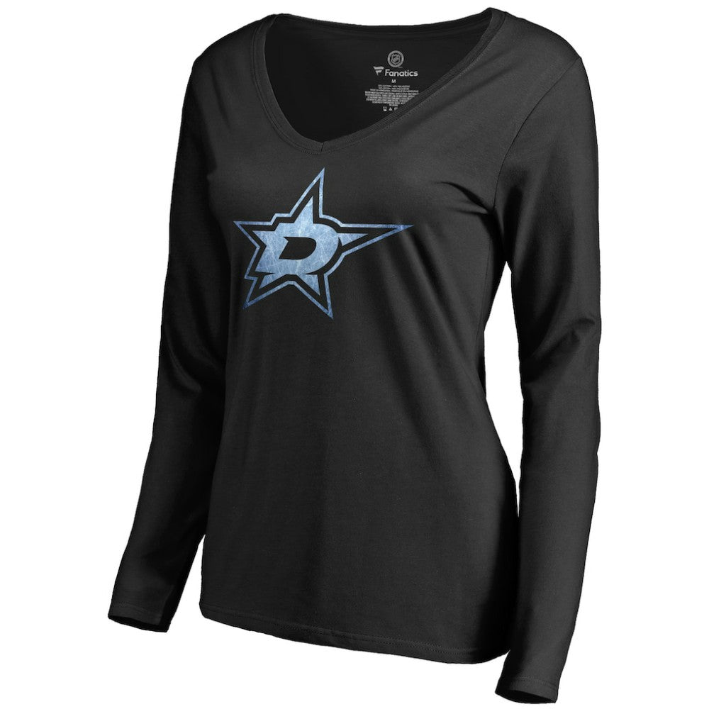 NHL Dallas Stars Women's Pond Hockey Long Sleeve T-Shirt - Black