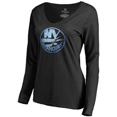 NHL New York Islanders Women's Pond Hockey Long Sleeve T-Shirt - Black