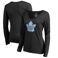 NHL Toronto Maple Leafs Women's Pond Hockey Long Sleeve T-Shirt - Black