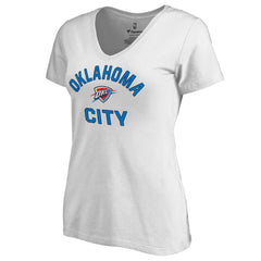 Oklahoma City Thunder Women's Overtime V-Neck T-Shirt White