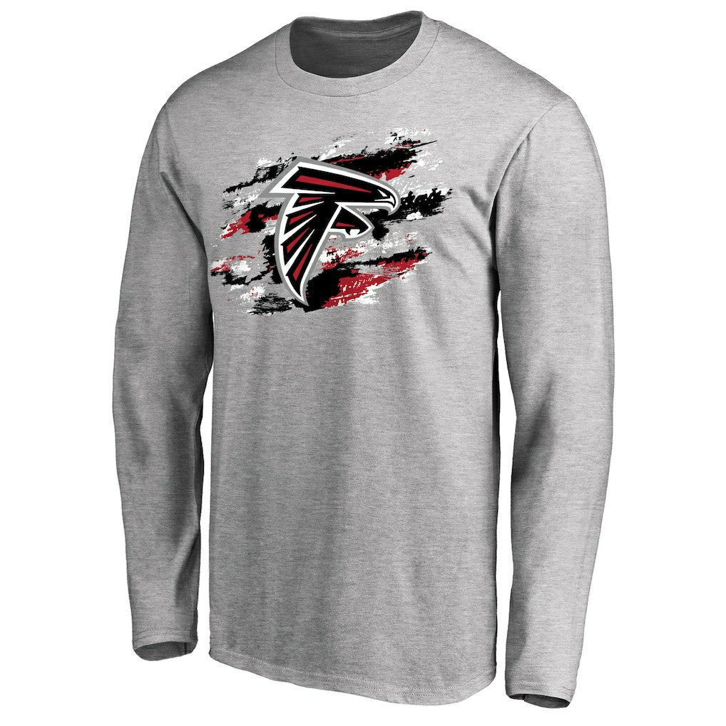 Atlanta Falcons True Colors Long Sleeve T-Shirt Ash
