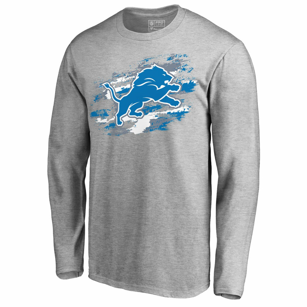 Detroit Lions True Colors Long Sleeve T-Shirt Ash
