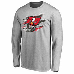 Tampa Bay Buccaneers True Colors Long Sleeve T-Shirt Ash