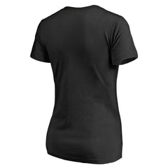 Minnesota Vikings Women's Primary Team Logo V-Neck T-Shirt Black