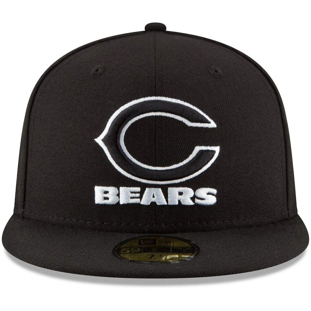 Chicago Bears New Era B-Dub 59FIFTY Fitted Hat Black