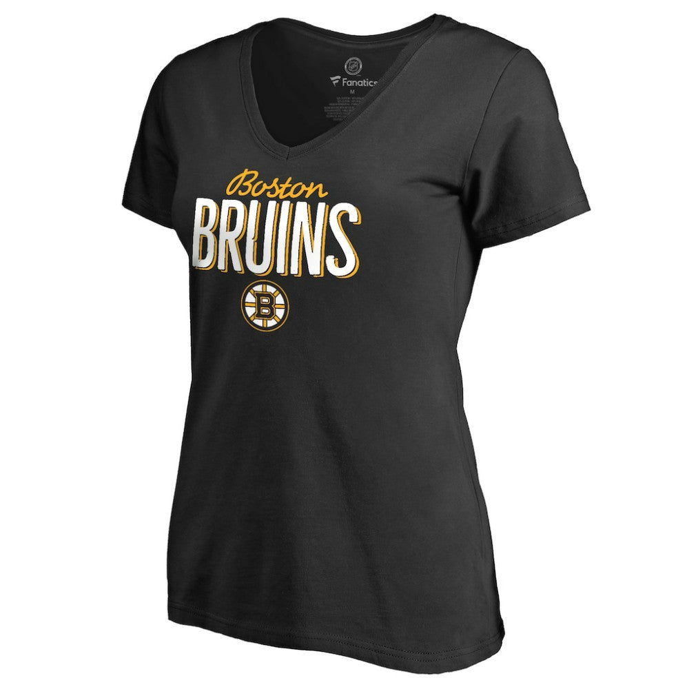NHL Boston Bruins Women's Nostalgia T-Shirt - Black