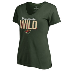 NHL Minnesota Wild Women's Nostalgia T-Shirt - Green