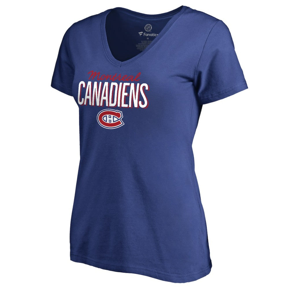 NHL Montreal Canadiens Women's Nostalgia T-Shirt - Royal